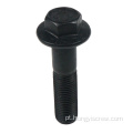 Parafuso de flange hexágado de óxido serrilhado preto 6mm 8mm